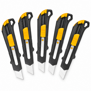 SGS Plastik Gövdeli Maket Bıçağı – 5 Adetli Ekonomik Paket