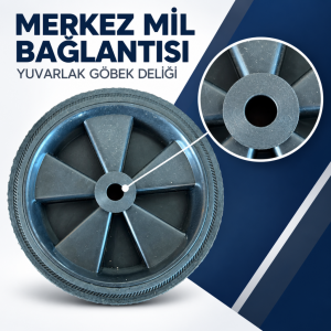 25/50 L Kompresör Uyumlu Taşıma Tekeri – Yedek Parça