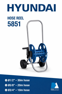 Hyundai Hortum Makarası Arabalı 5851 | 1/2” 30m – 5/8” 20m – 3/4” 10m