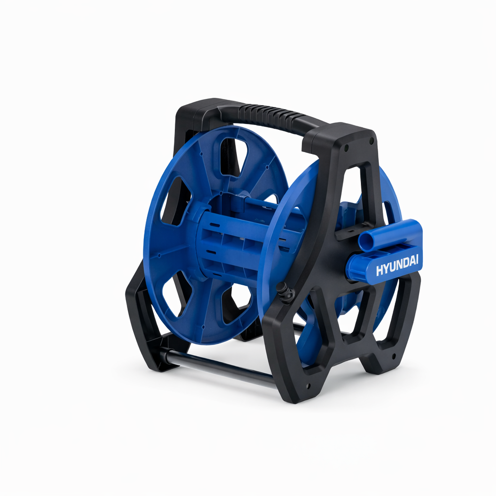 Hyundai Hortum Makarası 5852 Taşıma Kollu Bahçe Hortum Sarma Arabası