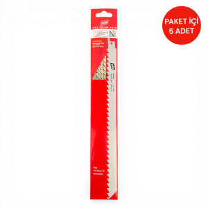 Knisaw KS44004 Kılıç Testere Bıçağı 300mm 8.5mm 3TPI Paslanmaz Çelik – Et Kemik 5'li Set