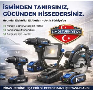 Hyundai DD20S-40TT 20V Akülü Matkap 40Nm 2 Vites LED 2.0Ah + Şarj