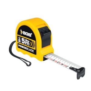 SGS Şerit Metre 5m x 19mm Çift Stop Kilitli Dayanıklı Ölçüm Metresi