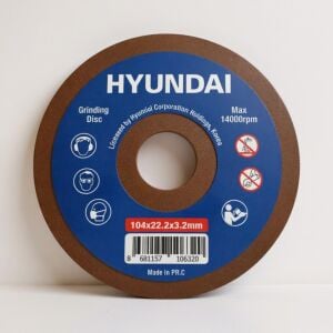 Hyundai Zincir Bileme Diski 104×22,2×3,2 mm – Motorlu Testere Bileme Taşı