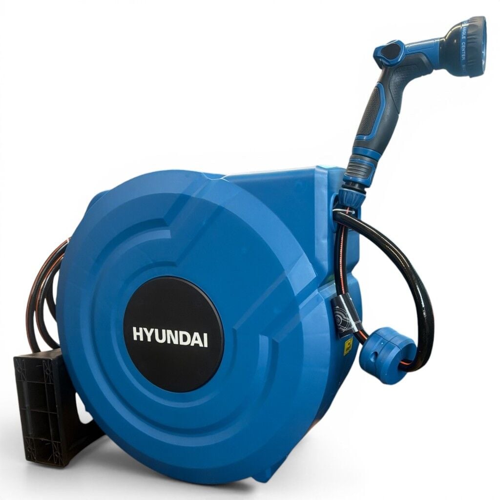 Hyundai 5841 Otomatik Hortum Makarası 40 Metre Duvara Monte Bahçe Hortum Sarma Sistemi