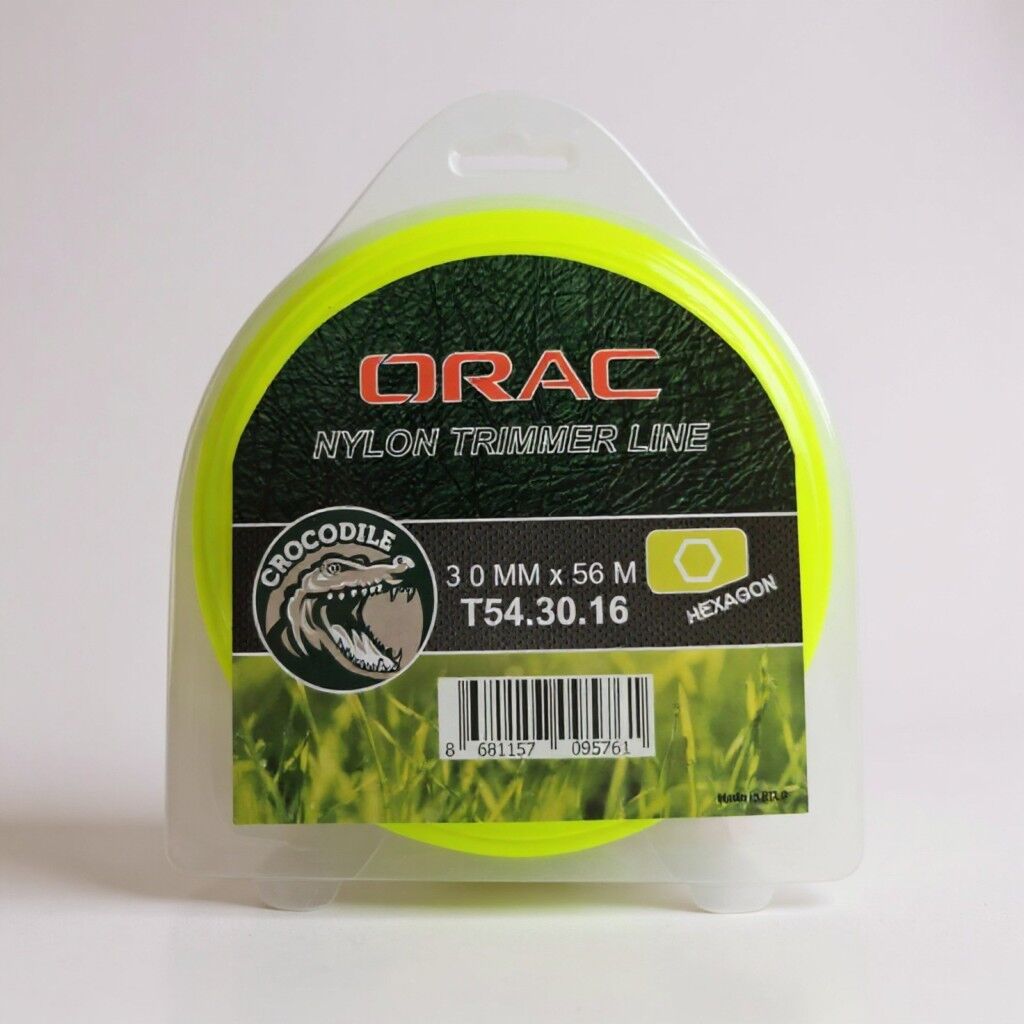 Orac 3,00 mm 56 Metre Altı Köşe Sarı Tırpan Misinası