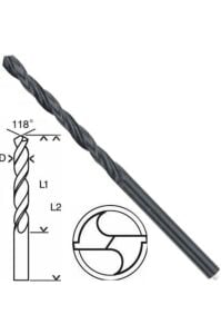 Bosch - Metal Matkap Ucu Hss-R, Dın 338 - 4 X 43 X 75 Mm - 10'Lu Paket