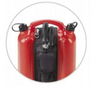 Tecomec Çift Bölmeli Benzin Bidonu 6 Lt & 3 Lt Yağ Bidonu