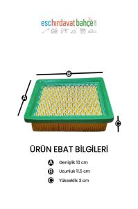 Hyundai HYM510P / 510SP / HYM460P Uyumlu Y196V Hava Filtresi Elemanı | Orijinal Yedek Parça