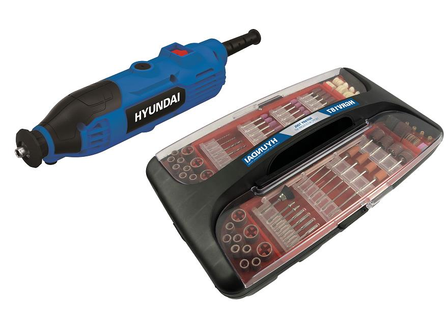Hyundai HGRV187 Mini Taşlama & Gravür Seti – 135 W Elektrikli Motor, 187 Parça Çok Amaçlı Aksesuar, Esnek Şaftlı Hobi & Tamirat