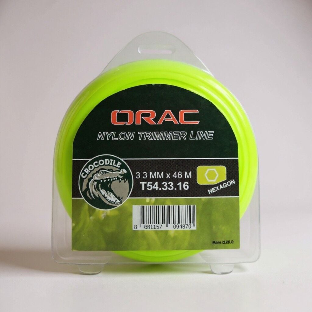 Orac 3,30 mm 46 Metre Altı Köşe Sarı Tırpan Misinası