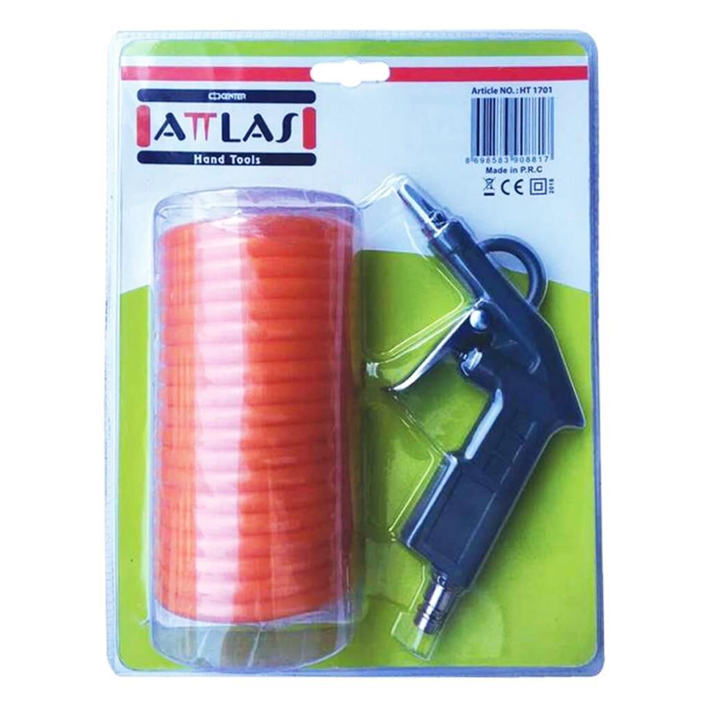 ATTLAS HT1701 Hava Tabancası ve Spiral Hortum Seti