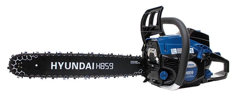 Hyundai H859 Motorlu Testere – 3.6 HP 51 cm Pala, 55.6 cc Benzinli Ağaç Kesme Testeresi