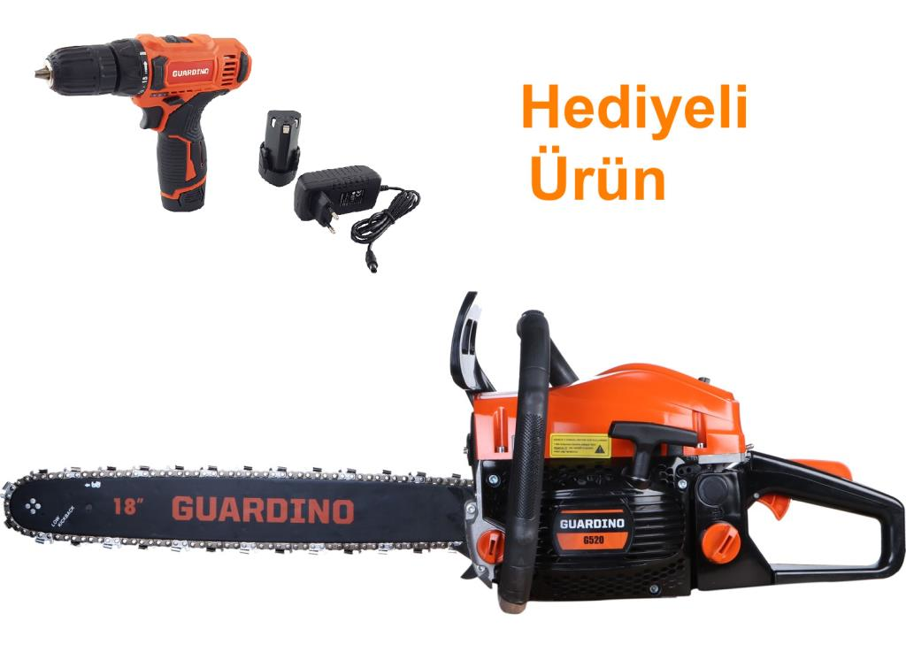 Guardino G520 Motorlu Testere + GX1215 Vidalama Hediyeli