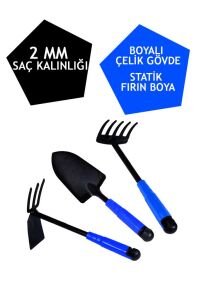 ProGard Hobi Bahçe Seti 3’lü Kürek Tırmık ve Çapa Çiçek Bakım Seti