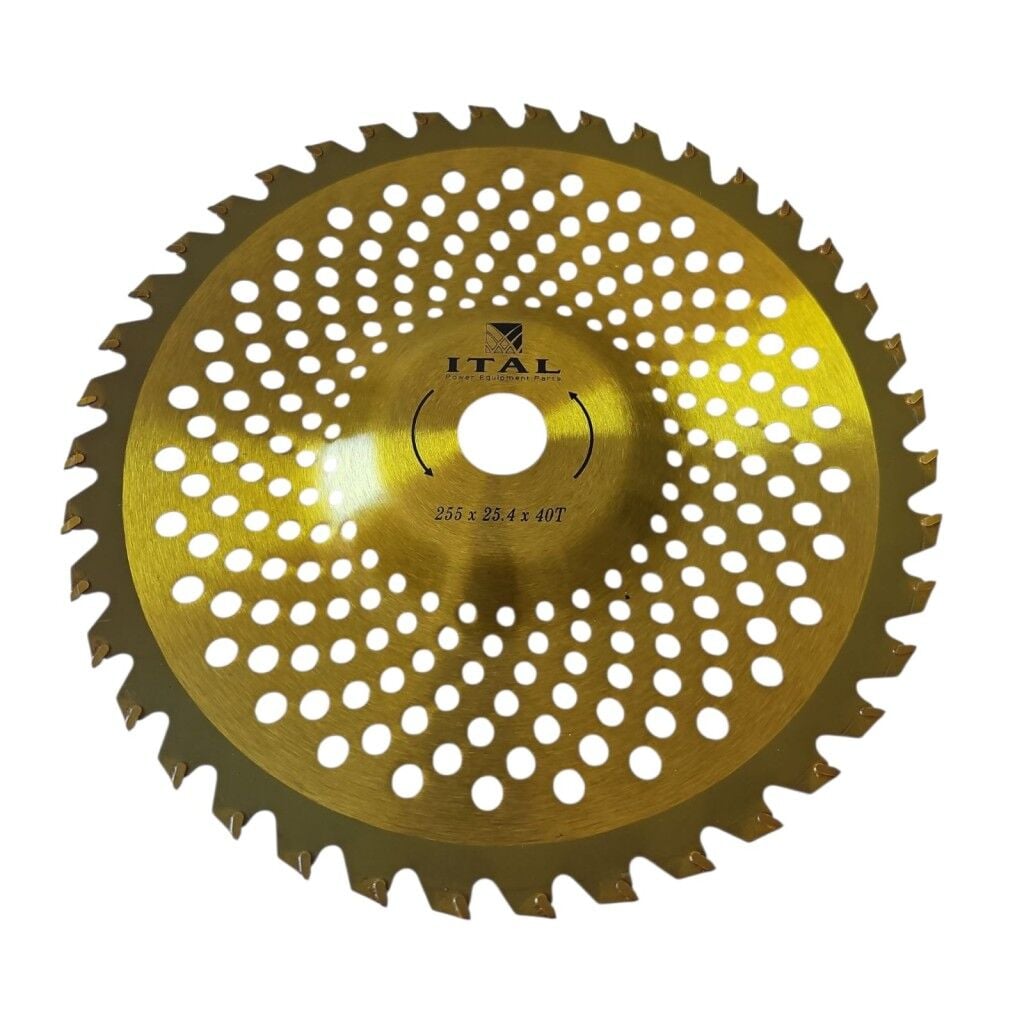 ITAL Tırpan Daire Testere – 40T x 25.4 x 255 mm | Profesyonel Gold Bombeli Disk