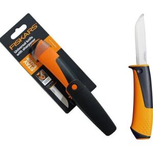 Fiskars 156019-1023620 Bileyicili Kılıflı Zanaatkar Bıçağı