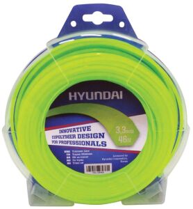 Hyundai 3.30 mm 46 mt.Altı Köşe Sarı Tırpan Misinası Ot Çim Kesme İpi