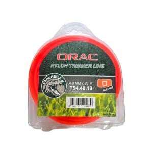 Orac 4.00 mm 28 mt.Kare Turuncu Tırpan Misinası