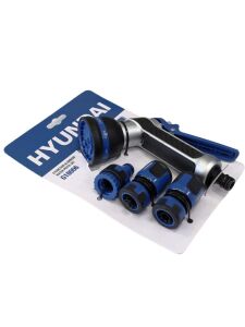 Hyundai G18006 Su Tabancası Alüminyum 8 Fonksiyonlu Adaptör Setli