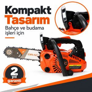 Orac G260 Motorlu Testere Benzinli 1.2 Hp | Kompakt – Hafif – Budama İçin İdeal