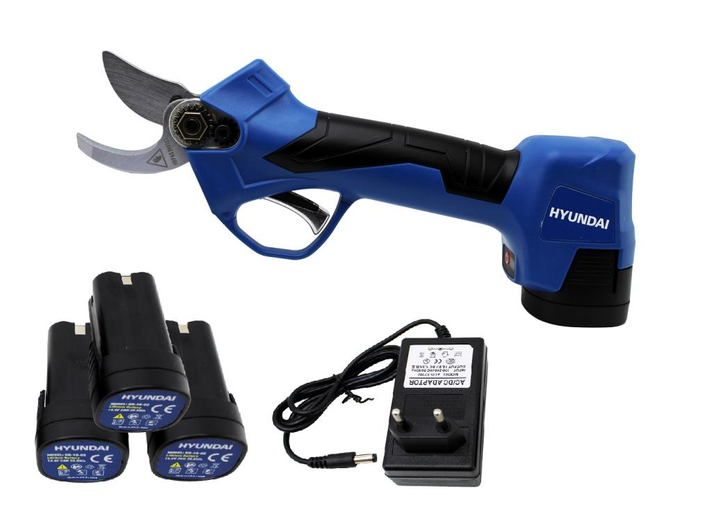 Hyundai Laser2XP Akülü Budama Makası 25mm 3 Akü