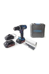 Hyundai Akülü Taşlama 20V Aküsüz + 20V Li ion Vidalama Çift Akülü