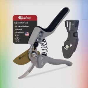 Kamikaze KM1-M Force 2 Paslanmaz Çelik Budama Makası – 21 cm, Patentli Tasarım