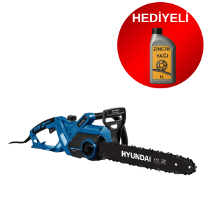 Hyundai HYC220 Elektrikli Testere 2200W 41 cm Kılavuz + 1 Litre Zincir Yağı | Paket İçeriği