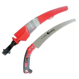 Kamikaze S-330H Turbo 330 mm Kavisli Ağaç Budama Testeresi – SK-4 Karbon Çelik, Ergonomik Kauçuk Saplı, Kılıflı El Testeresi