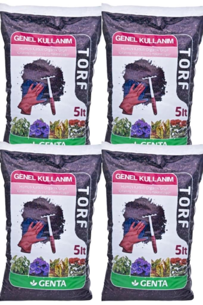 Genta Genel Kullanım Torfu 5 Lt. 4 Adet