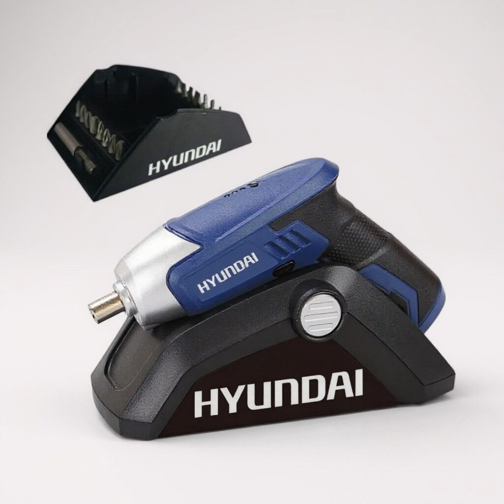 Hyundai HPA0415 Akülü Vidalama | 3.6V 1.3Ah Li-ion – 4 Nm Tork, LED Işıklı, 17 Uç Takımı ve Şarj Kabinli