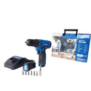 Hyundai HPA1200 Akülü Vidalama | 12V Li-ion – 25 Nm Tork – Çift Akülü, Çantalı, LED Işıklı